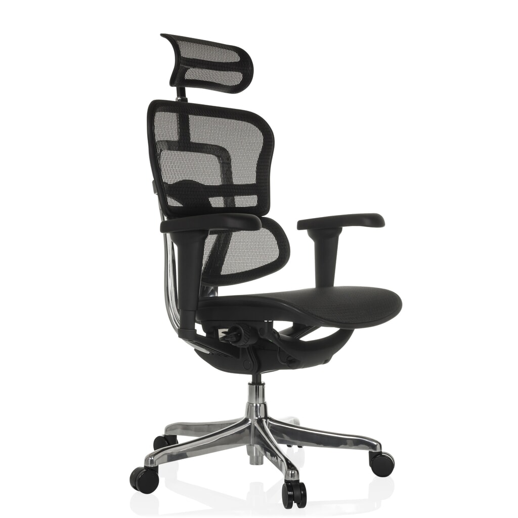 Produktabbildung Nr. 8: hjh OFFICE Chefsessel ERGOHUMAN ULTRA GEN2, Netzrückenlehne, Tragkraft 120 kg, Sitzhöhe 460 - 580 mm, schwarz