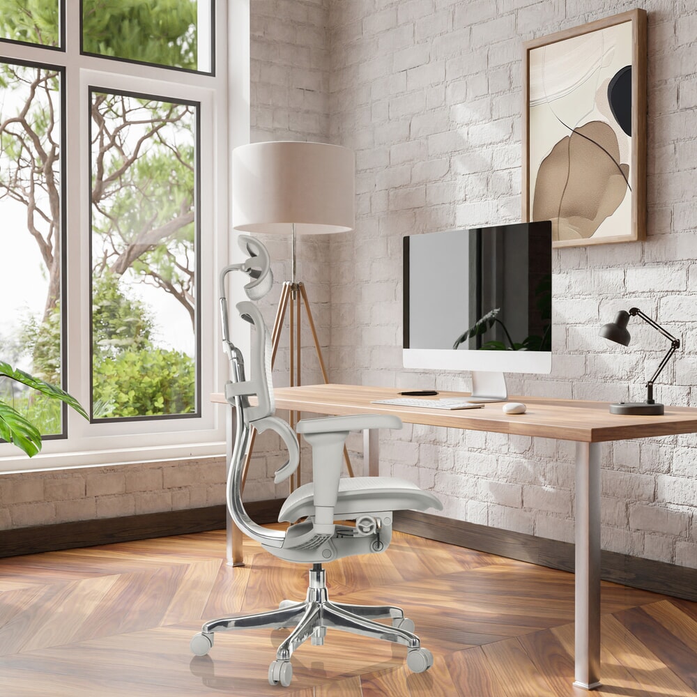 Produktabbildung Nr. 5: hjh OFFICE Chefsessel ERGOHUMAN ULTRA G GEN2, Netzrückenlehne, Tragkraft 120 kg, Sitzhöhe 460 - 580 mm, grau