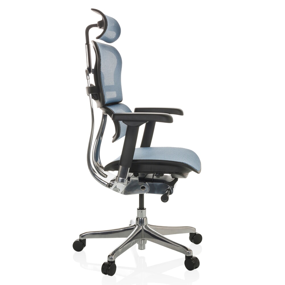 Produktabbildung Nr. 9: hjh OFFICE Chefsessel ERGOHUMAN GEN2, Tragkraft 150 kg, Netzstoff, Sitzhöhe 480 - 590 mm, blau