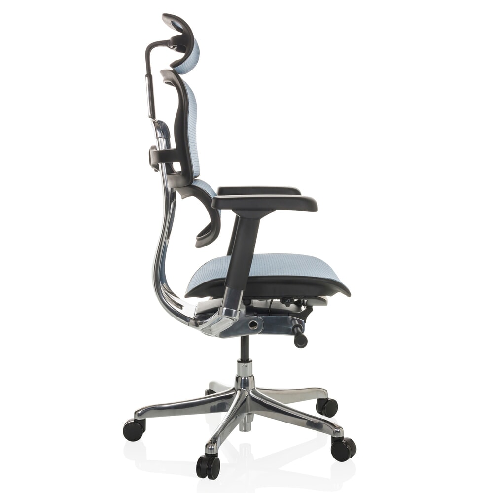 Produktabbildung Nr. 10: hjh OFFICE Chefsessel ERGOHUMAN GEN2, Tragkraft 150 kg, Netzstoff, Sitzhöhe 480 - 590 mm, blau