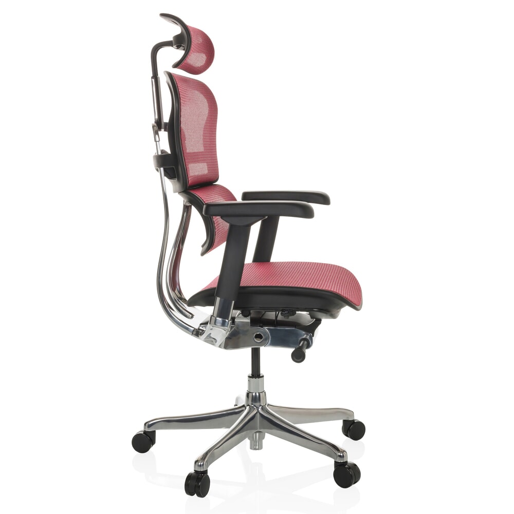 Produktabbildung Nr. 9: hjh OFFICE Chefsessel ERGOHUMAN GEN2, Tragkraft 150 kg, Netzstoff, Sitzhöhe 480 - 590 mm, rot