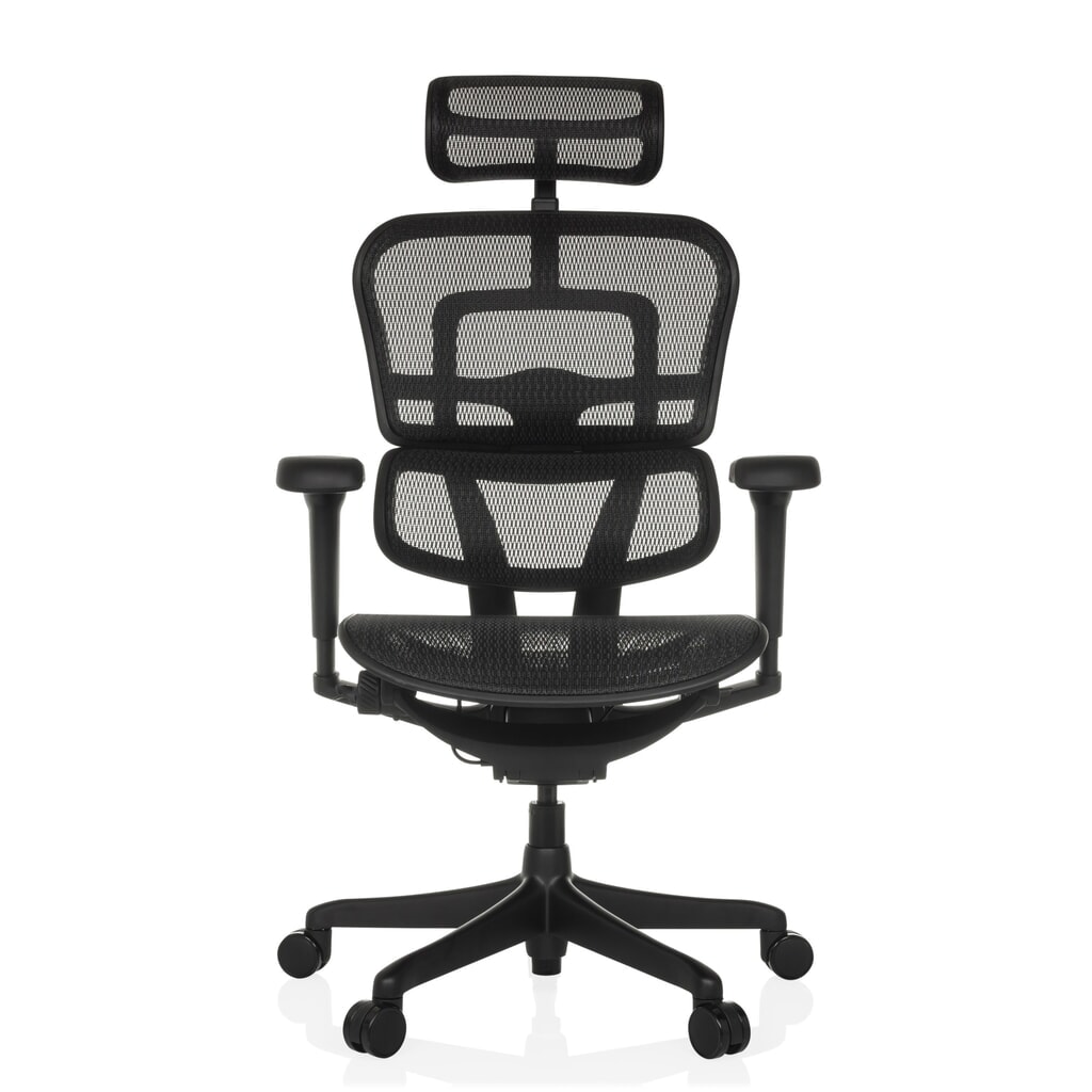 hjh OFFICE Chefsessel ERGOHUMAN SIGNATURE GEN2, Netzrückenlehne, Tragkraft 120 kg, Sitzhöhe 490 - 590 mm, schwarz Produktabbildung: hjh OFFICE Chefsessel ERGOHUMAN SIGNATURE GEN2, Netzrückenlehne, Tragkraft 120 kg, Sitzhöhe 490 - 590 mm, schwarz