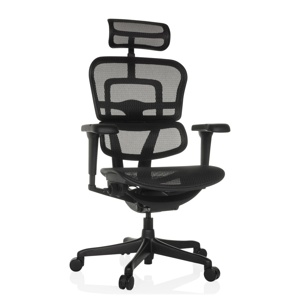 Produktabbildung Nr. 6: hjh OFFICE Chefsessel ERGOHUMAN SIGNATURE GEN2, Netzrückenlehne, Tragkraft 120 kg, Sitzhöhe 490 - 590 mm, schwarz