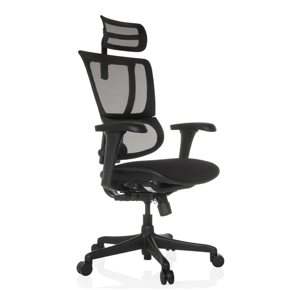 Produktabbildung Nr. 8: hjh OFFICE Chefsessel ERGOHUMAN SLIM ECO F GEN2, mit flexibler Rückenlehne, Tragkraft 120 kg, Höhe 1120 - 1340 mm, Stoffsitz, schwarz