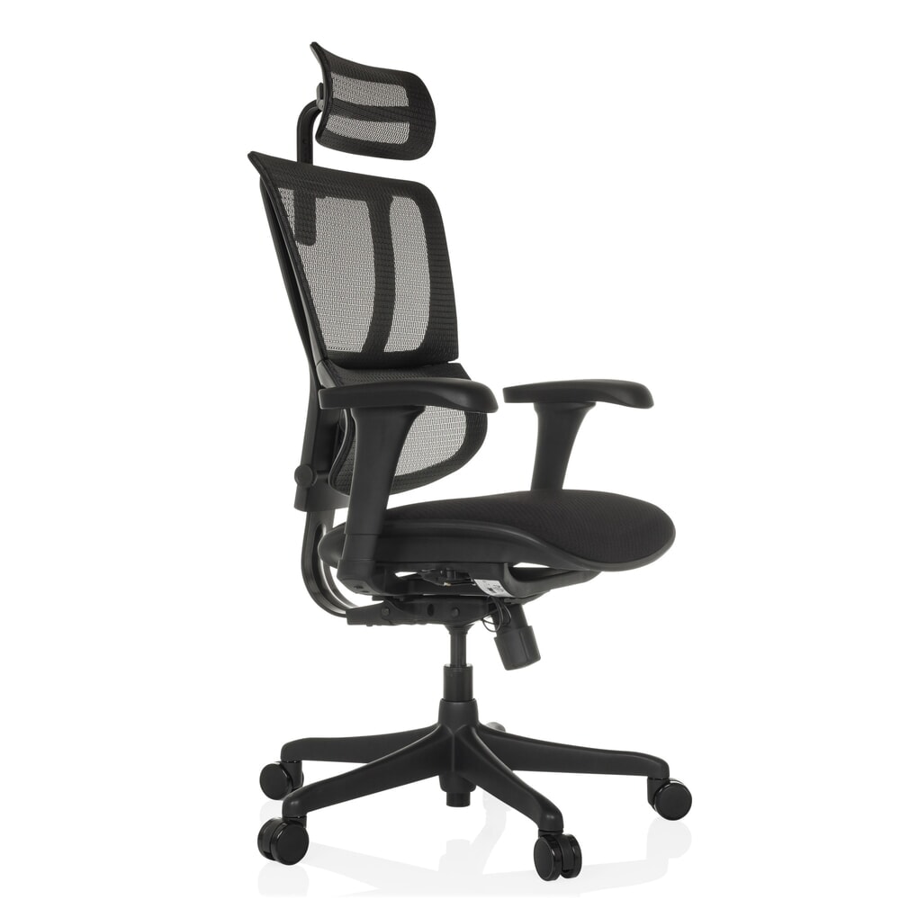 Produktabbildung Nr. 9: hjh OFFICE Chefsessel ERGOHUMAN SLIM ECO F GEN2, mit flexibler Rückenlehne, Tragkraft 120 kg, Höhe 1120 - 1340 mm, Stoffsitz, schwarz