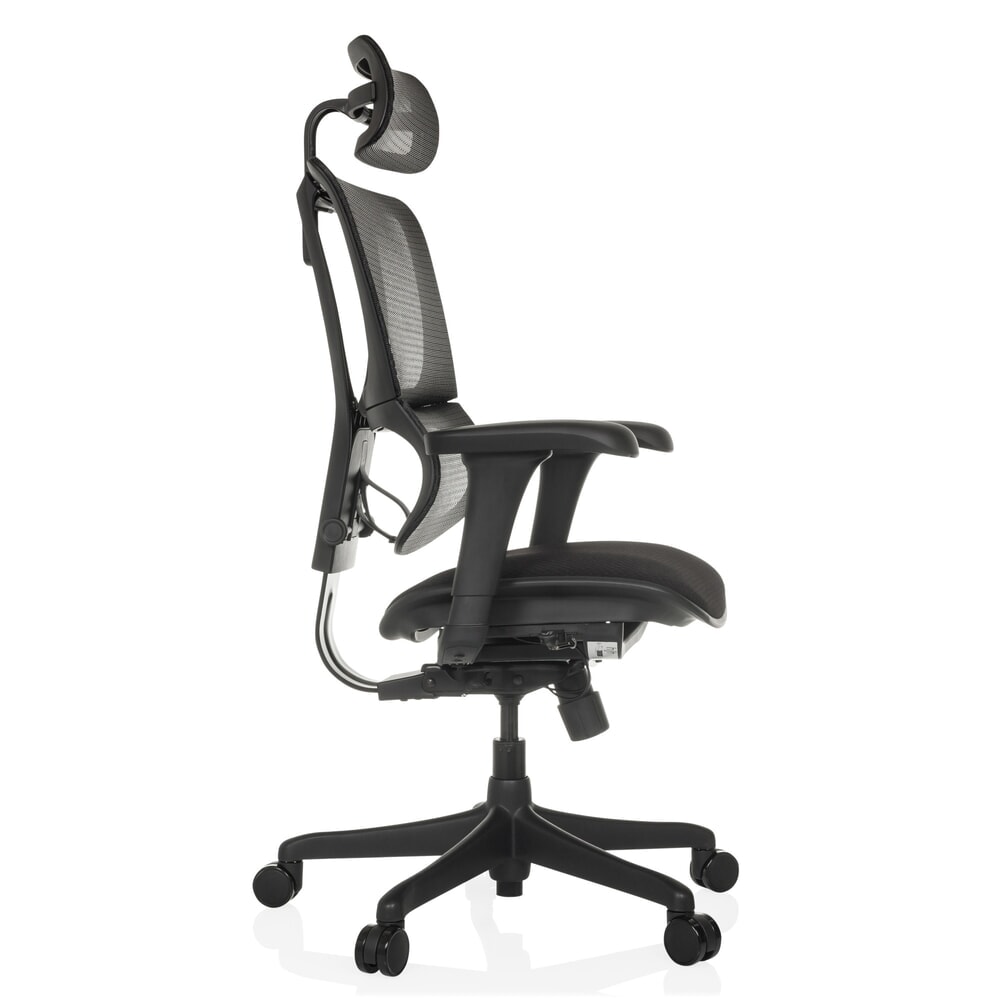 Produktabbildung Nr. 10: hjh OFFICE Chefsessel ERGOHUMAN SLIM ECO F GEN2, mit flexibler Rückenlehne, Tragkraft 120 kg, Höhe 1120 - 1340 mm, Stoffsitz, schwarz