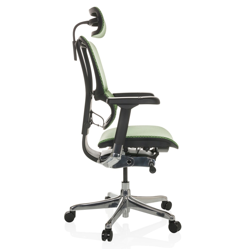 Produktabbildung Nr. 10: hjh OFFICE Chefsessel ERGOHUMAN SLIM GEN2, mit flexibler Rückenlehne, Tragkraft 150 kg, grün, Armlehne schwarz