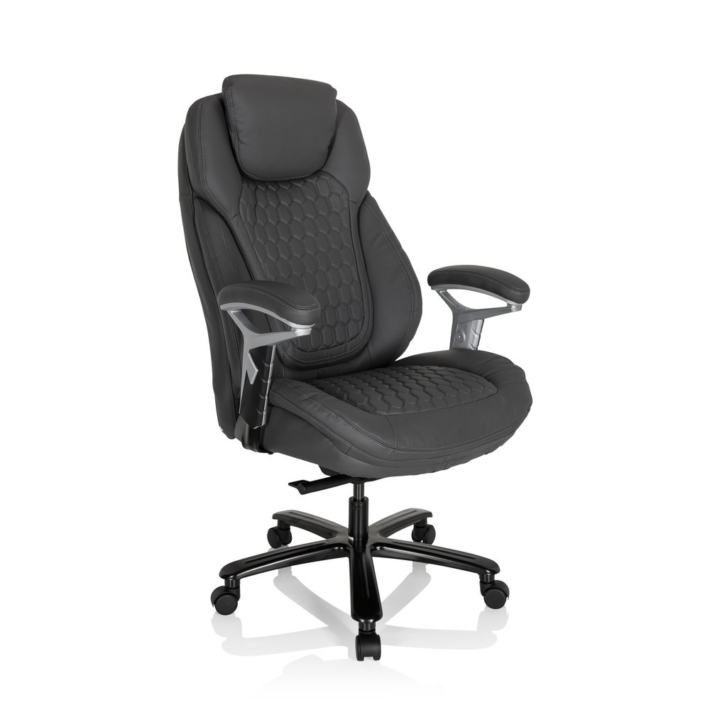 Produktabbildung Nr. 2: hjh OFFICE Chefsessel PULLMANN Kunstleder, mattgrau