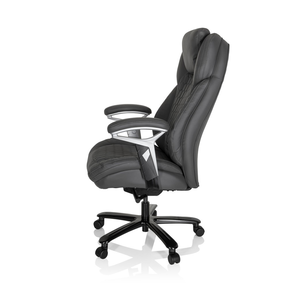 Produktabbildung Nr. 8: hjh OFFICE Chefsessel PULLMANN Kunstleder, mattgrau