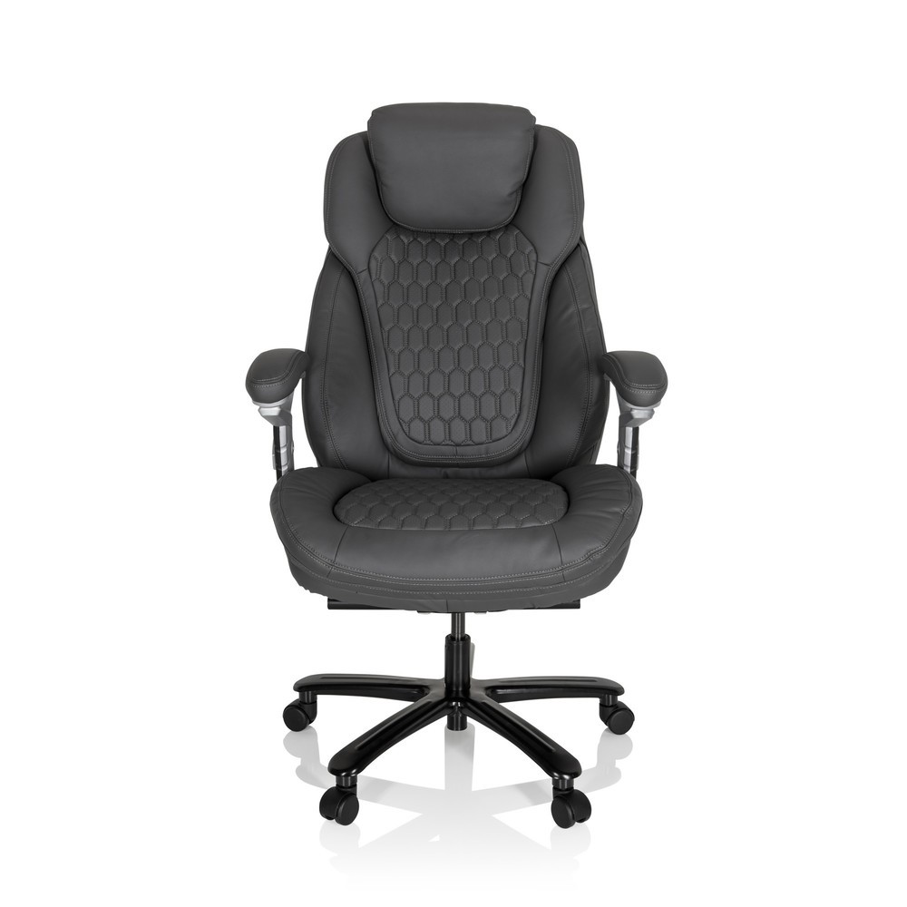 Produktabbildung: hjh OFFICE Chefsessel PULLMANN Kunstleder, mattgrau
