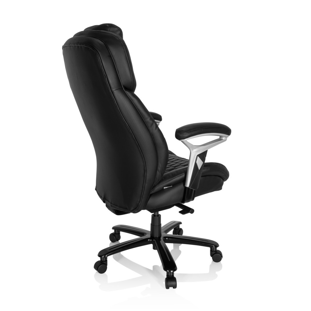 Produktabbildung Nr. 4: hjh OFFICE Chefsessel PULLMANN I Leder, schwarz