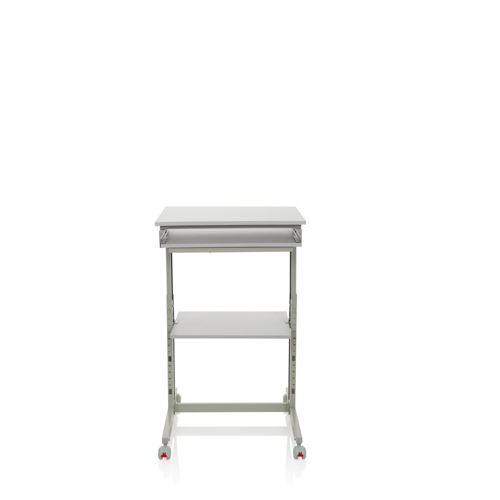 Produktabbildung: hjh OFFICE Computertisch / Schreibtisch WORKSTATION, grau
