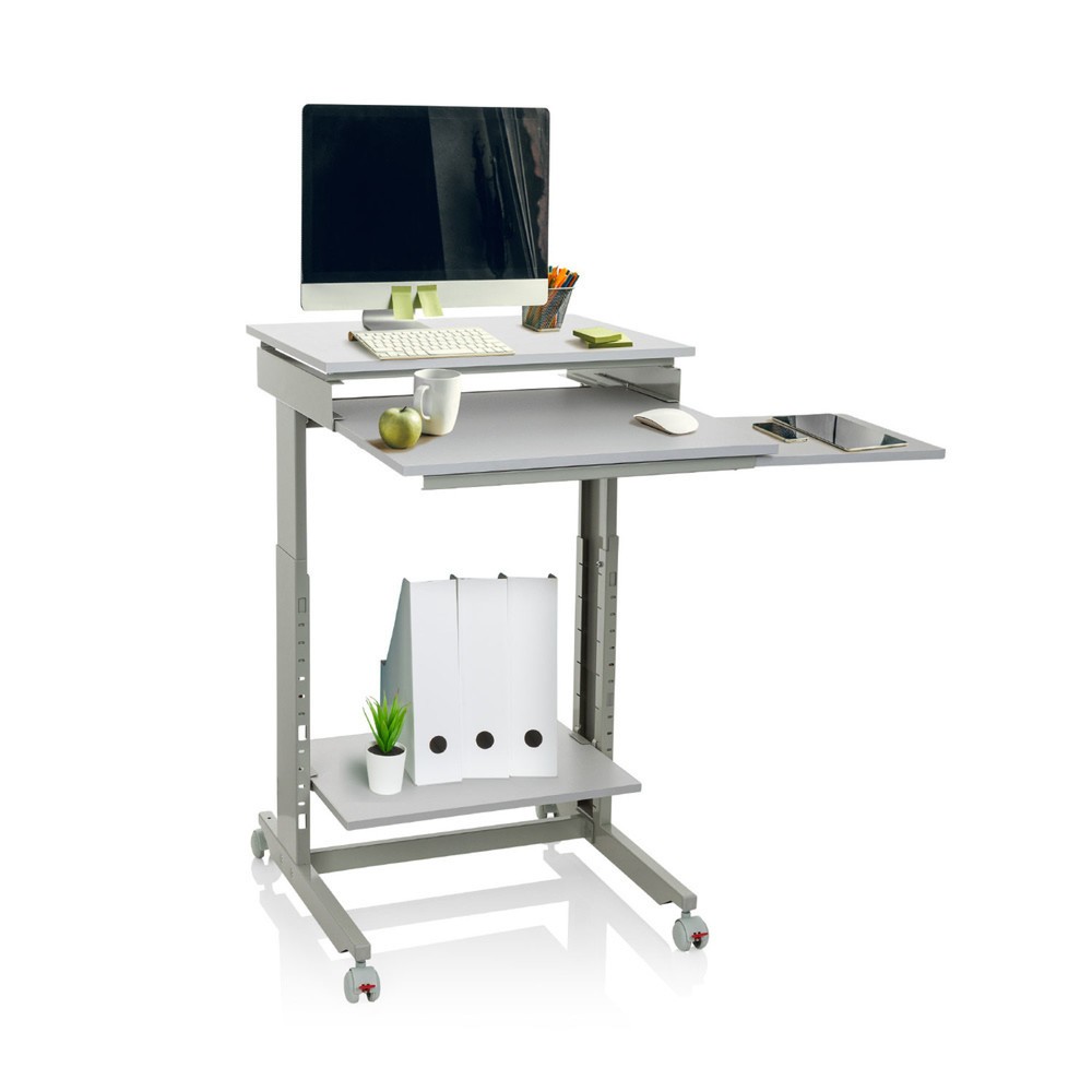 Produktabbildung Nr. 2: hjh OFFICE Computertisch / Schreibtisch WORKSTATION, grau