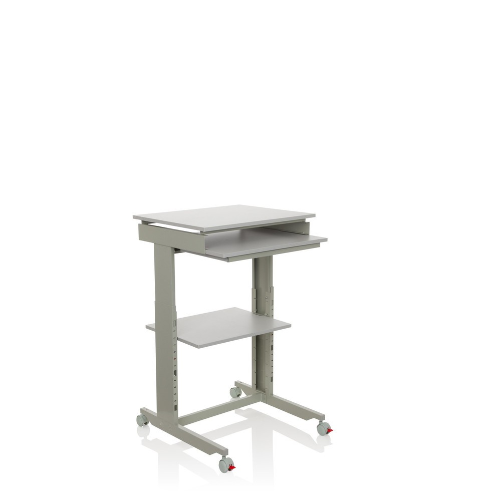 Produktabbildung Nr. 6: hjh OFFICE Computertisch / Schreibtisch WORKSTATION, grau