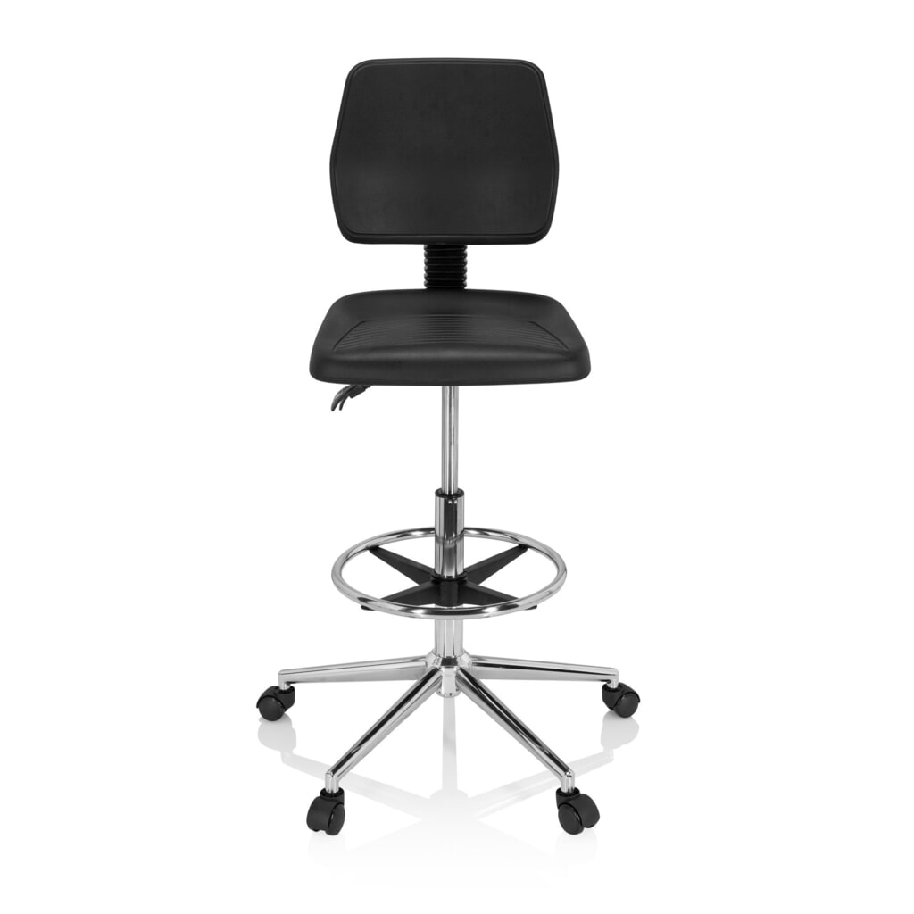 hjh OFFICE Ergonomischer Hocker / Arbeitsstuhl TOP WORK 11 I Hartschaum, schwarz Produktabbildung: hjh OFFICE Ergonomischer Hocker / Arbeitsstuhl TOP WORK 11 I Hartschaum, schwarz
