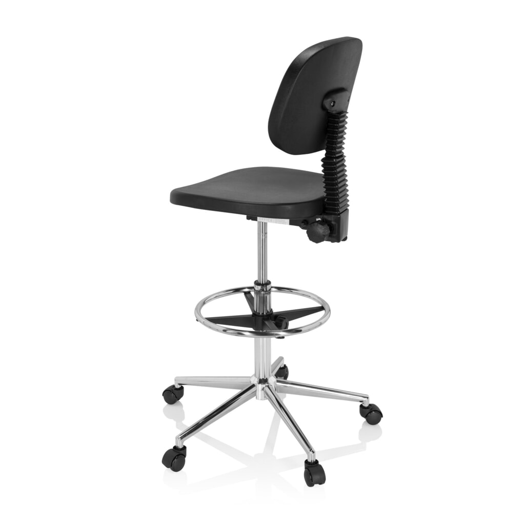 Produktabbildung Nr. 7: hjh OFFICE Ergonomischer Hocker / Arbeitsstuhl TOP WORK 24 I Hartschaum, schwarz