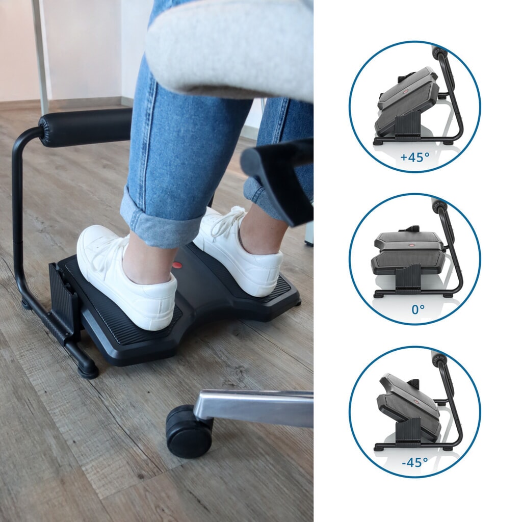 hjh OFFICE Fußstütze PODI F mit Beinablage Kunststoff, schwarz Produktabbildung Nr. 10: hjh OFFICE Fußstütze PODI F mit Beinablage Kunststoff, schwarz