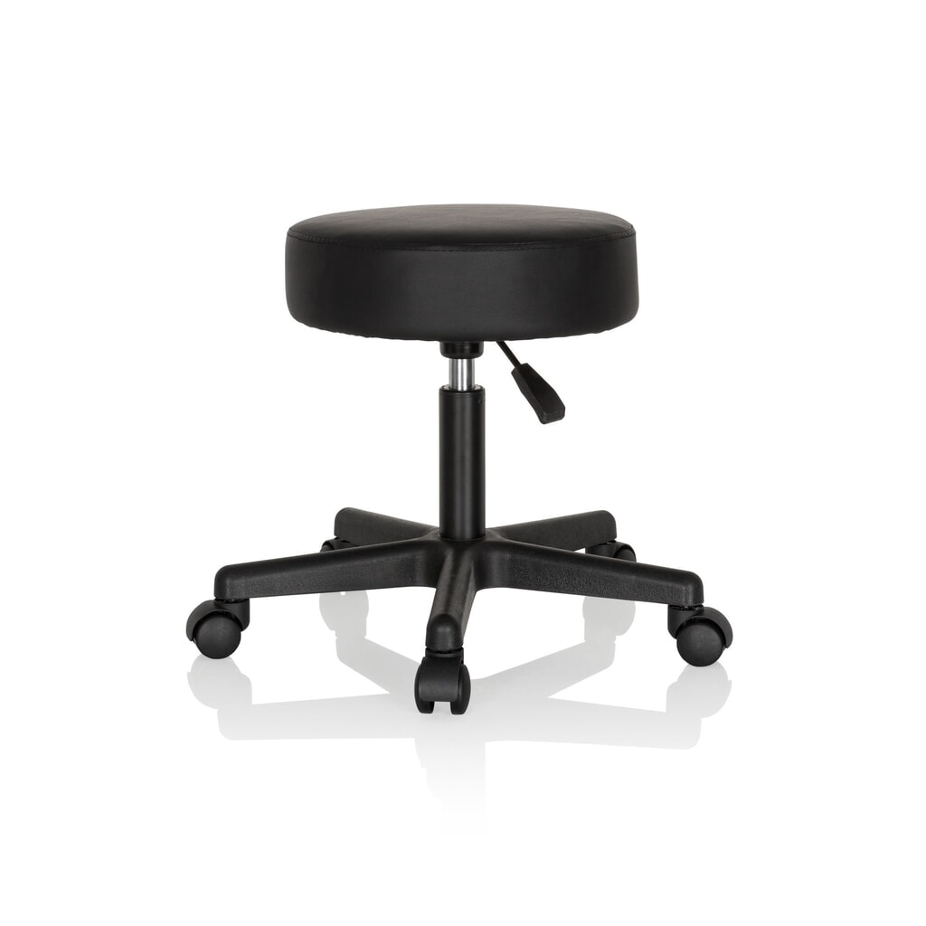 hjh OFFICE Ergonomischer Hocker / Drehhocker OPERATOR I Kunstleder, schwarz Produktabbildung Nr. 9: hjh OFFICE Ergonomischer Hocker / Drehhocker OPERATOR I Kunstleder, schwarz