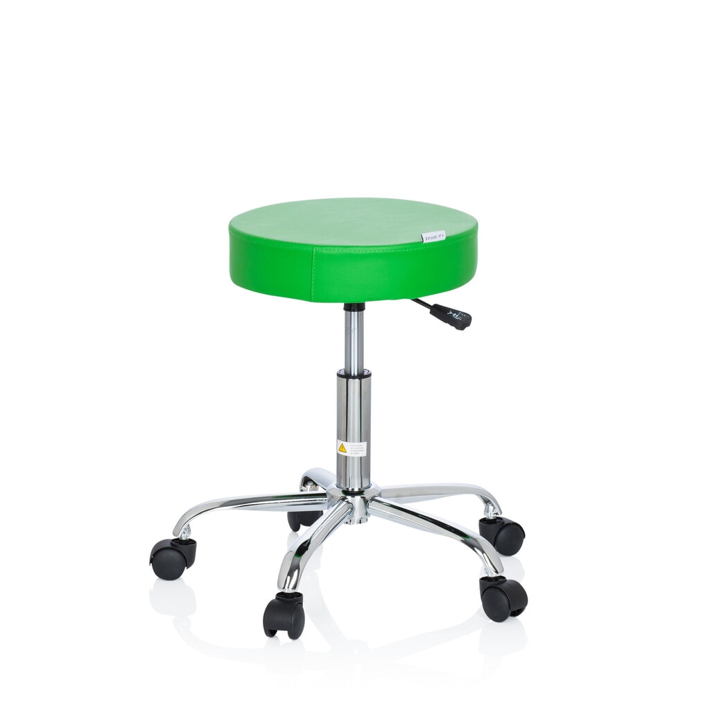 hjh OFFICE Ergonomischer Hocker / Drehhocker OPERATOR II Kunstleder, grün Produktabbildung Nr. 5: hjh OFFICE Ergonomischer Hocker / Drehhocker OPERATOR II Kunstleder, grün