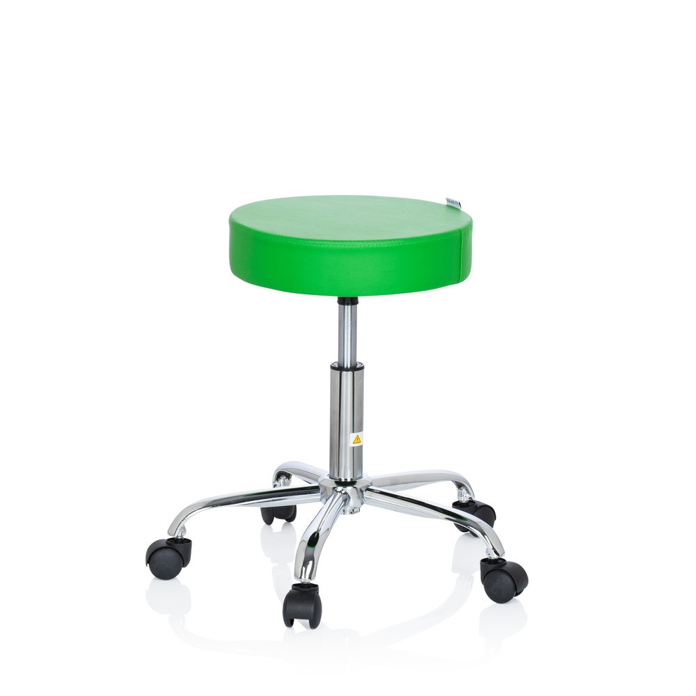 Produktabbildung Nr. 7: hjh OFFICE Hocker / Drehhocker OPERATOR II Kunstleder, grün