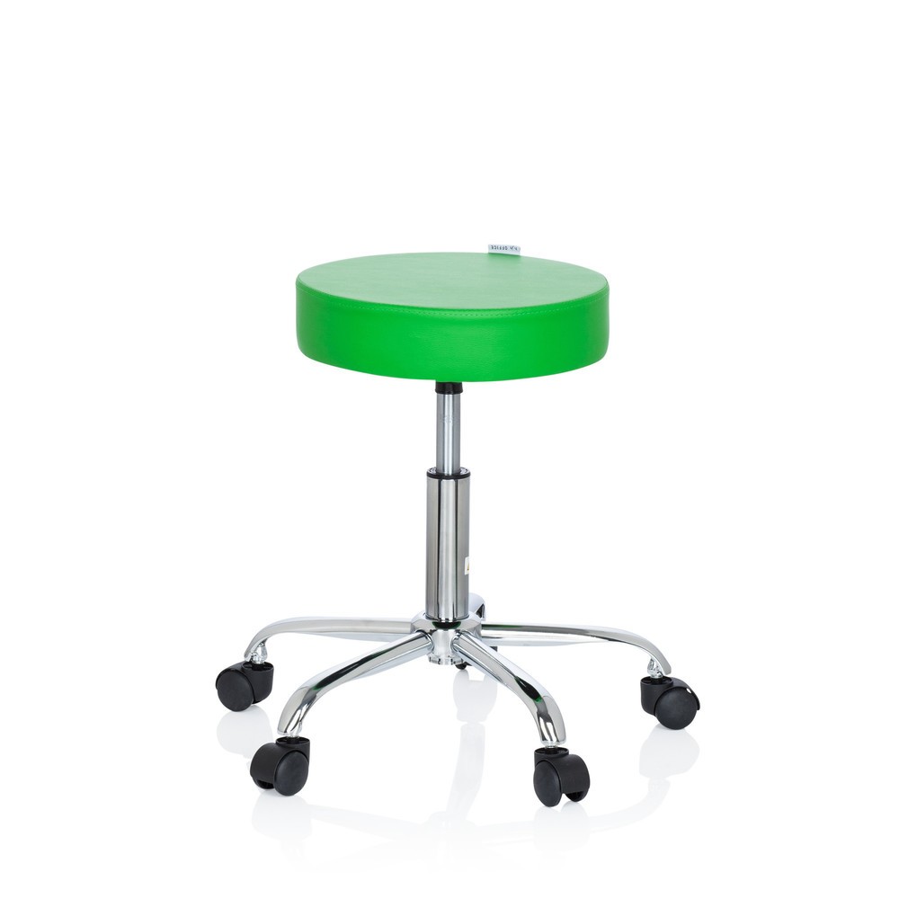 Produktabbildung Nr. 8: hjh OFFICE Hocker / Drehhocker OPERATOR II Kunstleder, grün