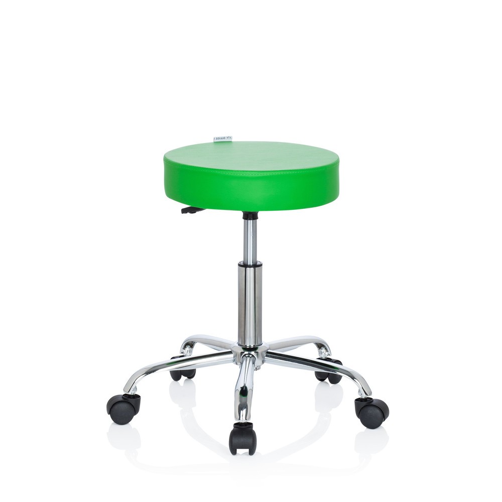 Produktabbildung Nr. 9: hjh OFFICE Hocker / Drehhocker OPERATOR II Kunstleder, grün