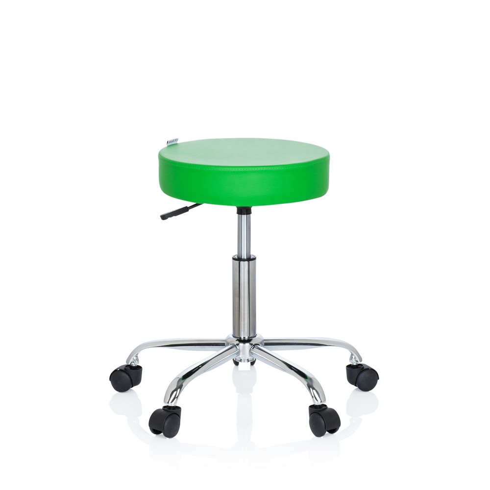 Produktabbildung: hjh OFFICE Hocker / Drehhocker OPERATOR II Kunstleder, grün