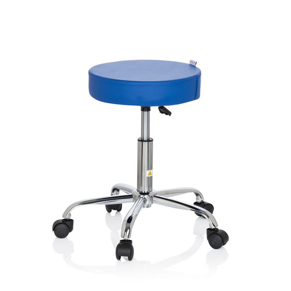 Produktabbildung Nr. 7: hjh OFFICE Hocker / Drehhocker OPERATOR II Kunstleder, blau