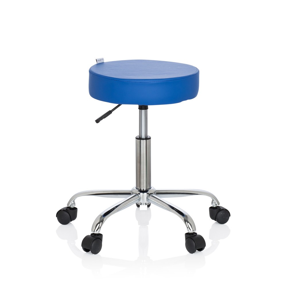 Produktabbildung Nr. 1: hjh OFFICE Hocker / Drehhocker OPERATOR II Kunstleder, blau
