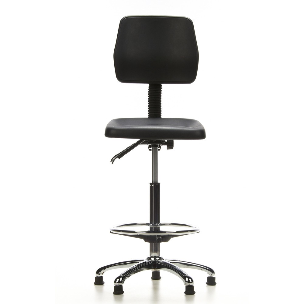 Produktabbildung: hjh OFFICE Hocker / Drehhocker TOP WORK 11 Hartschaum, schwarz