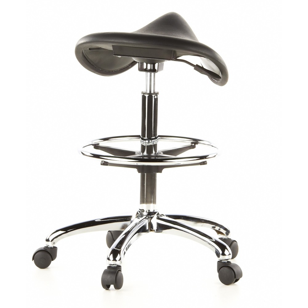 Produktabbildung Nr. 5: hjh OFFICE Hocker / Drehhocker TOP WORK 13 Hartschaum, schwarz