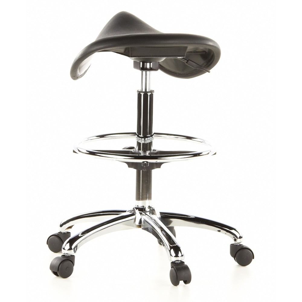 Produktabbildung Nr. 6: hjh OFFICE Hocker / Drehhocker TOP WORK 13 Hartschaum, schwarz