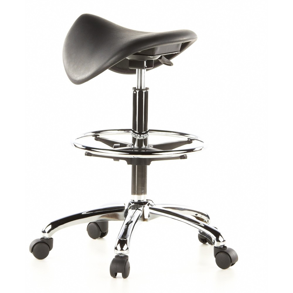 Produktabbildung Nr. 7: hjh OFFICE Hocker / Drehhocker TOP WORK 13 Hartschaum, schwarz