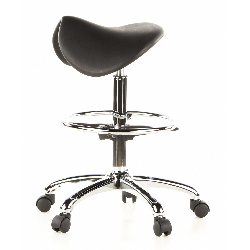 Produktabbildung Nr. 8: hjh OFFICE Hocker / Drehhocker TOP WORK 13 Hartschaum, schwarz