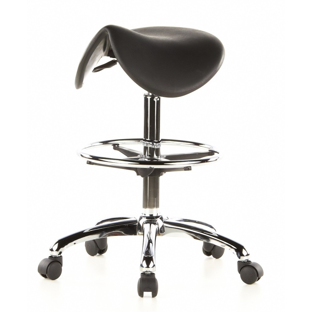 Produktabbildung Nr. 9: hjh OFFICE Hocker / Drehhocker TOP WORK 13 Hartschaum, schwarz