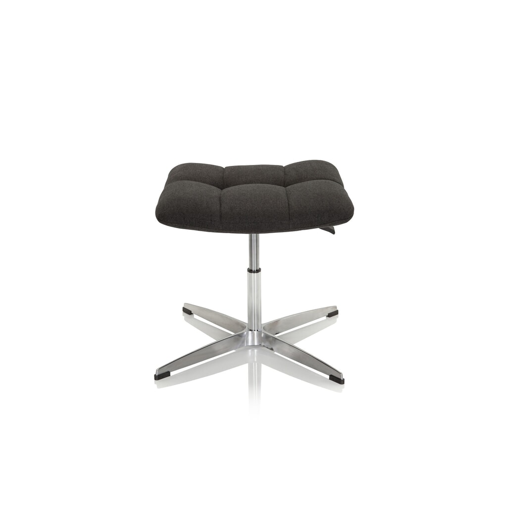 Produktabbildung: hjh OFFICE Ergonomischer Hocker / Drehstuhl SARANTO Stoff, schwarz