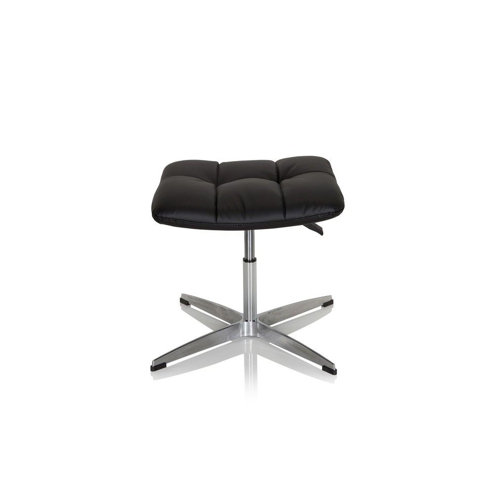 Produktabbildung: hjh OFFICE Hocker / Drehstuhl SARANTO HOCKER PU Kunstleder, schwarz