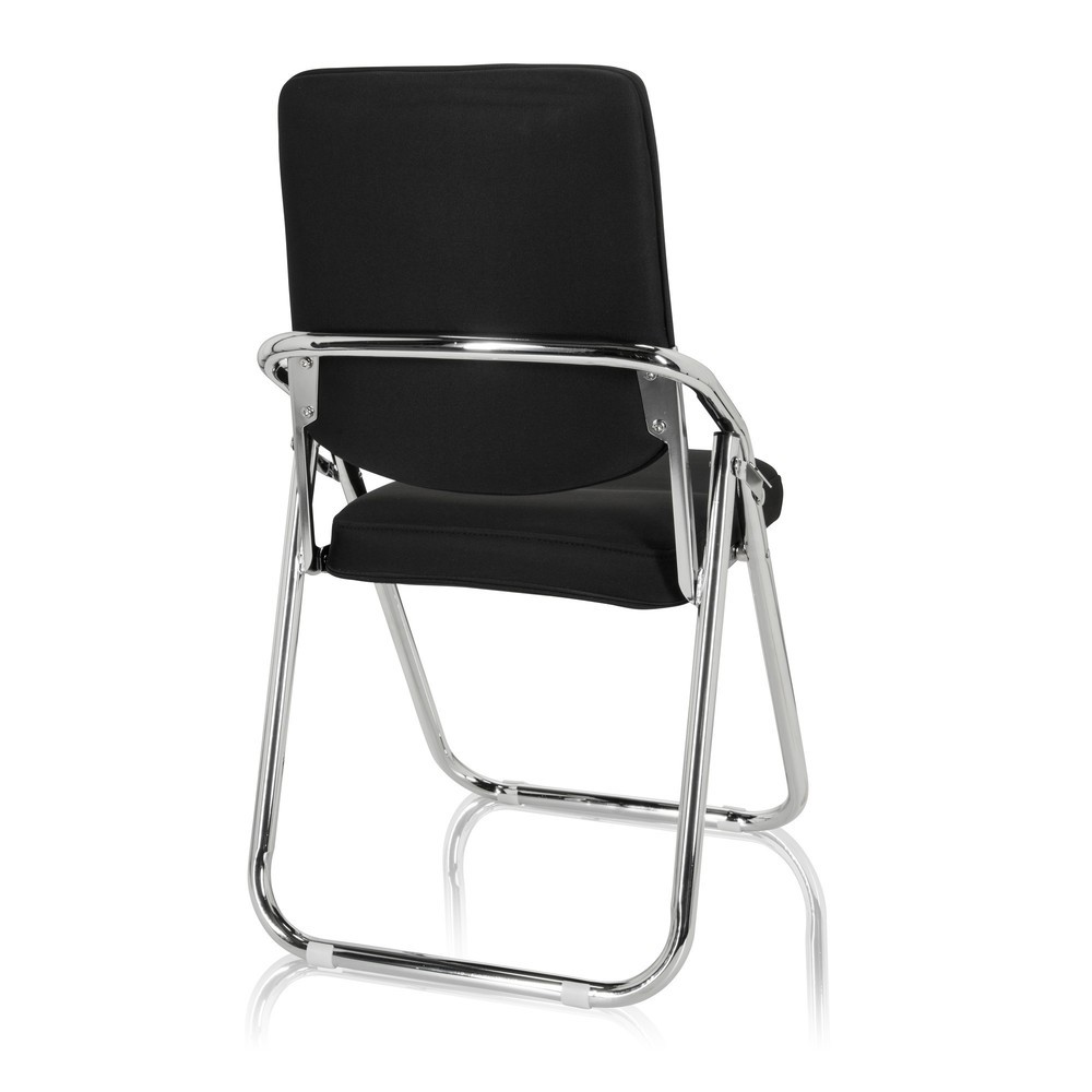 Produktabbildung Nr. 7: hjh OFFICE Konferenzstuhl / Besucherstuhl / ESTO Stoff, schwarz