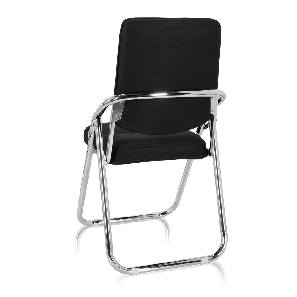 Produktabbildung Nr. 8: hjh OFFICE Konferenzstuhl / Besucherstuhl / ESTO Stoff, schwarz