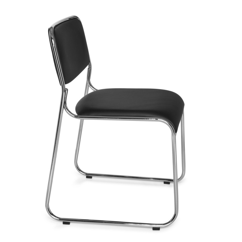 Produktabbildung Nr. 3: hjh OFFICE Konferenzstuhl / Kufenstuhl  KOLTA V PU, schwarz