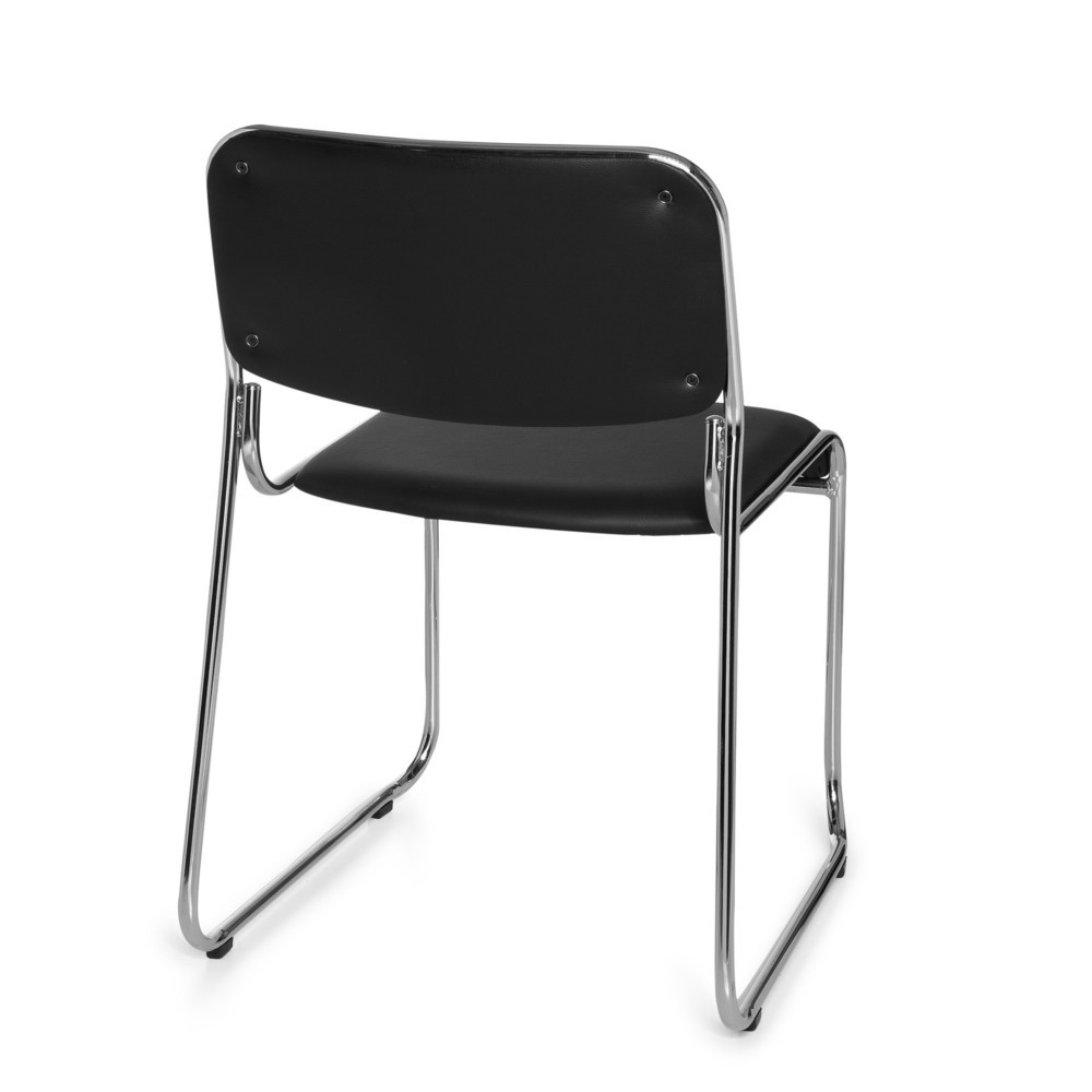 Produktabbildung Nr. 6: hjh OFFICE Konferenzstuhl / Kufenstuhl  KOLTA V PU, schwarz