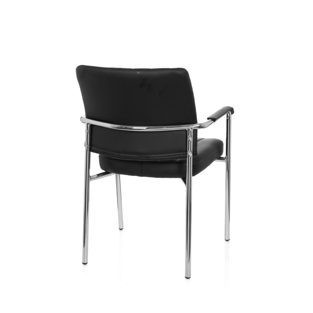 Produktabbildung Nr. 6: hjh OFFICE Konferenzstuhl / Besucherstuhl / SOMOS V PU, schwarz