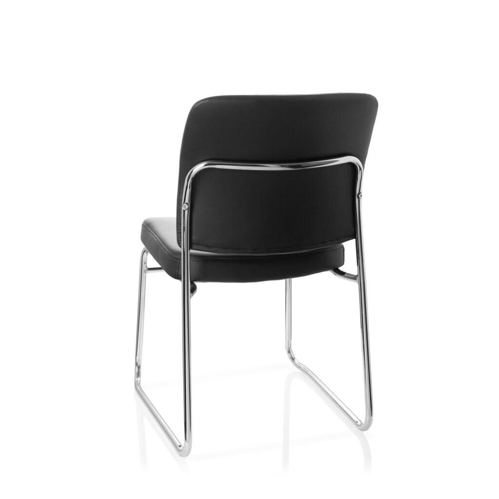 Produktabbildung Nr. 7: hjh OFFICE Konferenzstuhl / Besucherstuhl / TONSO V Kunstleder, schwarz