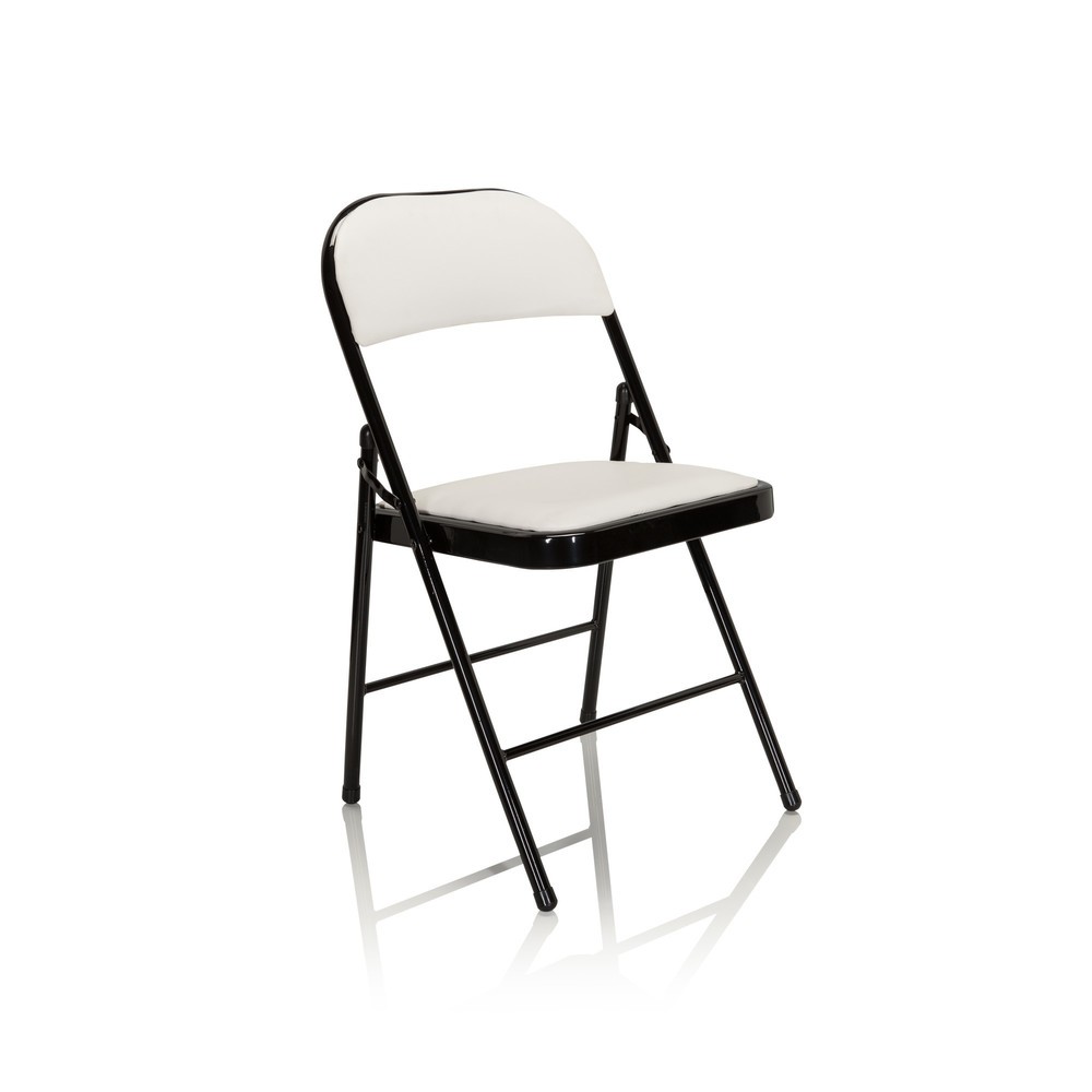 Produktabbildung Nr. 9: hjh OFFICE Konferenzstuhl / Besucherstuhl / Klappstuhl TUDELA PU, weiß