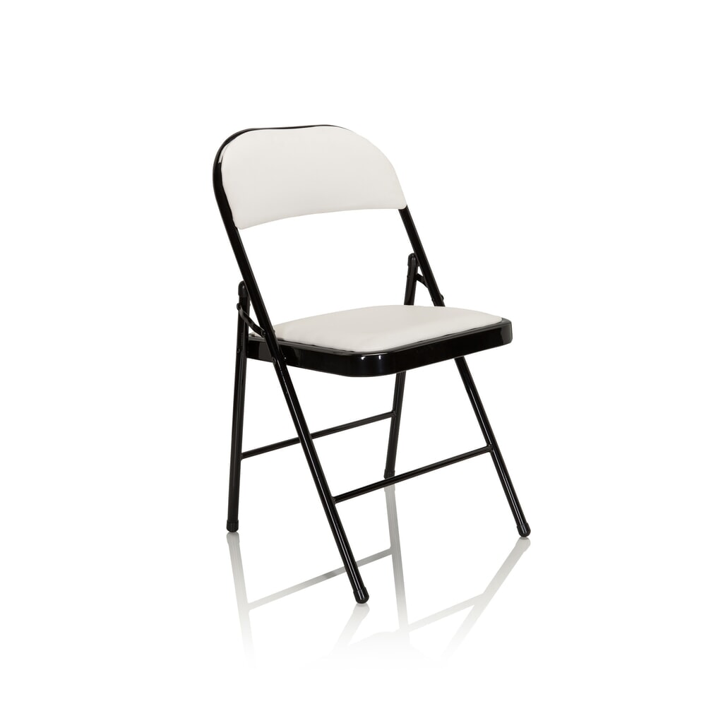 Produktabbildung Nr. 9: hjh OFFICE Konferenzstuhl / Besucherstuhl / Klappstuhl TUDELA PU, weiß