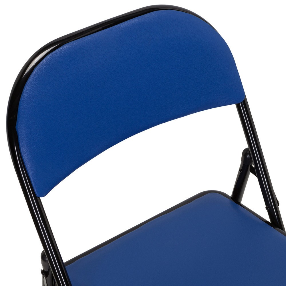 Produktabbildung Nr. 4: hjh OFFICE Konferenzstuhl / Besucherstuhl / Klappstuhl TUDELA PU, blau
