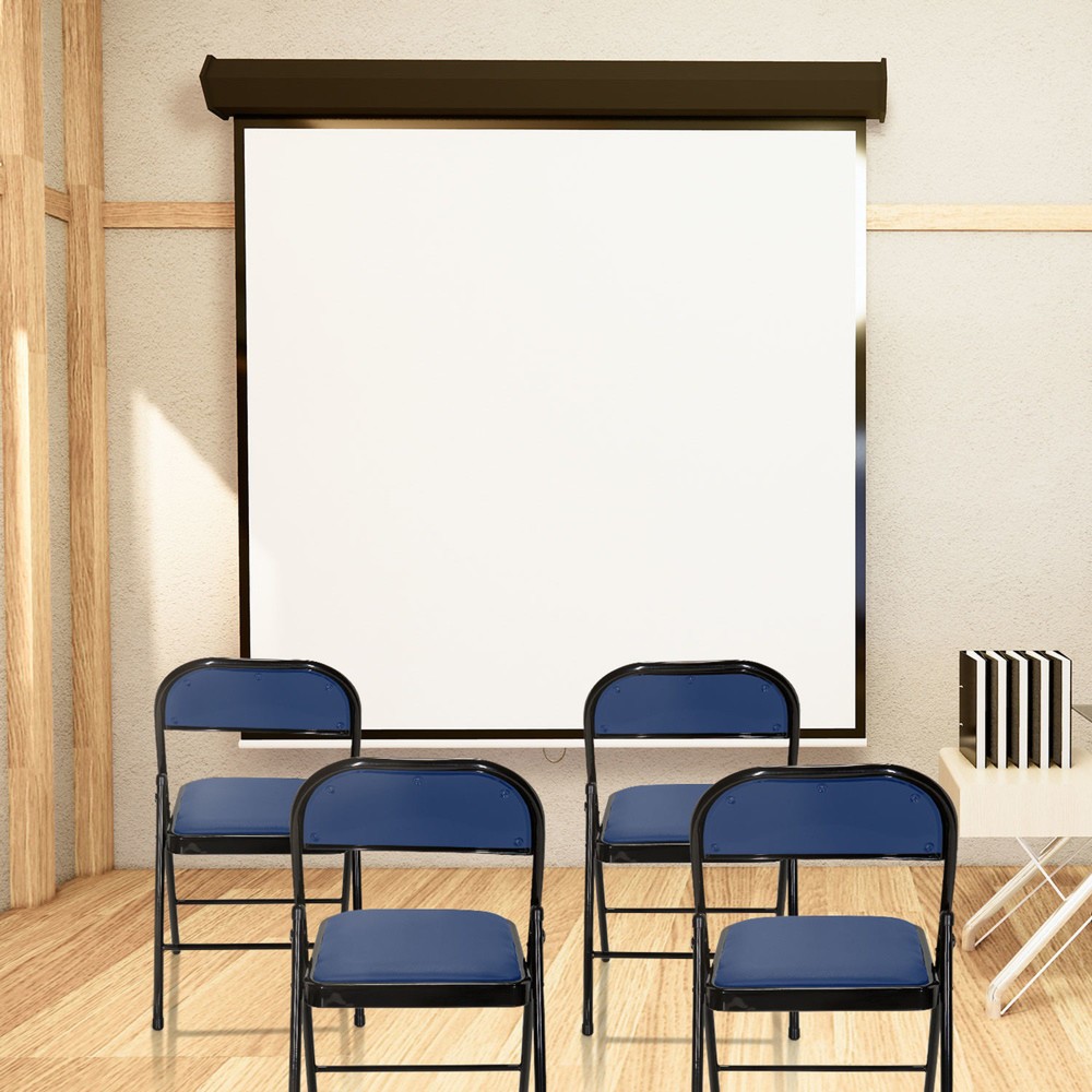 Produktabbildung Nr. 8: hjh OFFICE Konferenzstuhl / Besucherstuhl / Klappstuhl TUDELA PU, blau