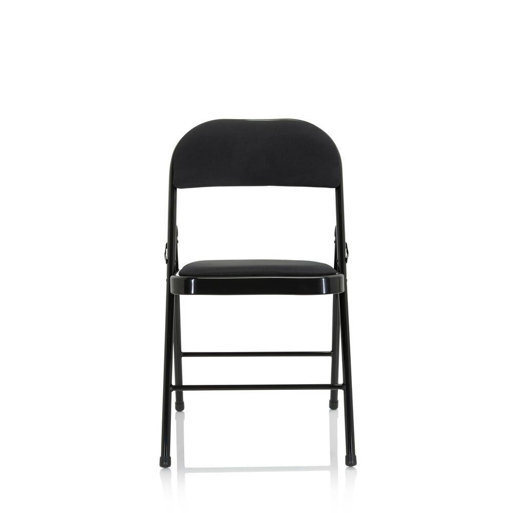 Produktabbildung: hjh OFFICE Konferenzstuhl / Besucherstuhl / Klappstuhl TUDELA II Stoff, schwarz