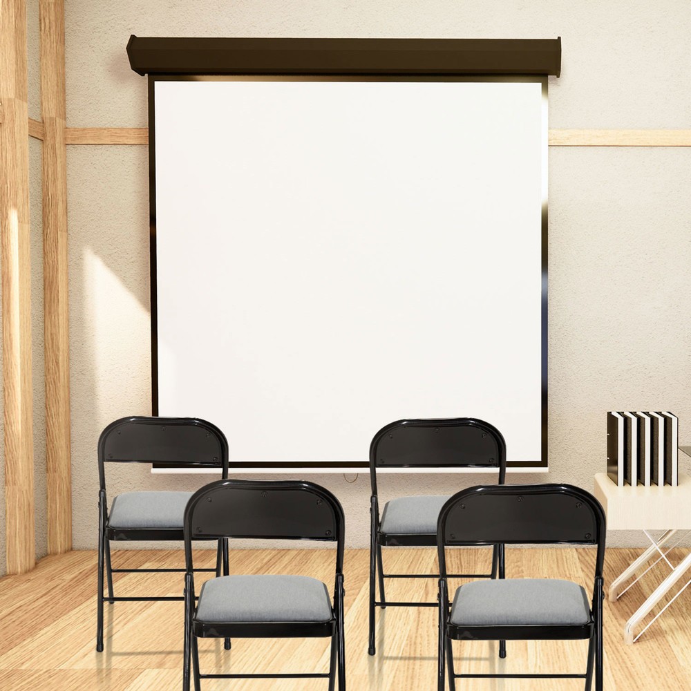 Produktabbildung Nr. 9: hjh OFFICE Konferenzstuhl / Besucherstuhl / Klappstuhl TUDELA II Stoff, hellgrau