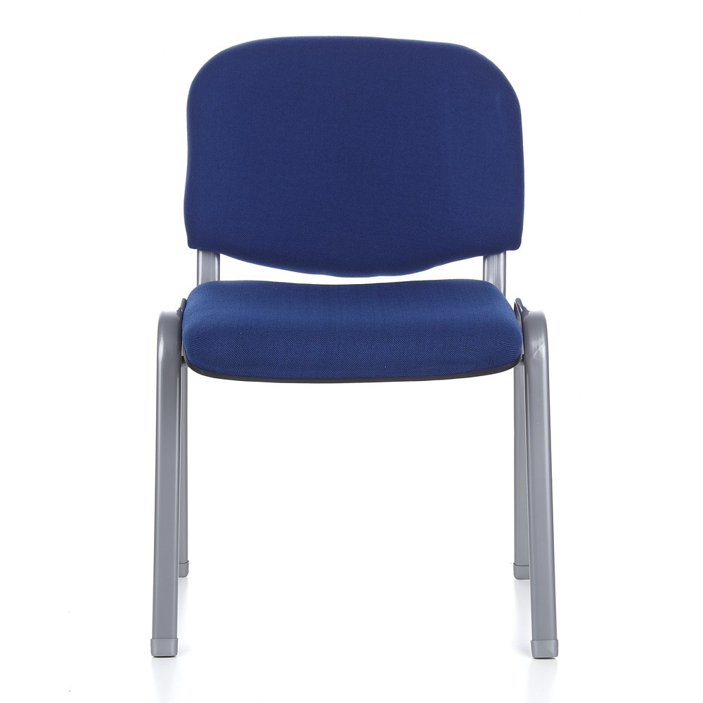 Produktabbildung Nr. 1: hjh OFFICE Konferenzstuhl / Besucherstuhl / XT 600, blau/silber